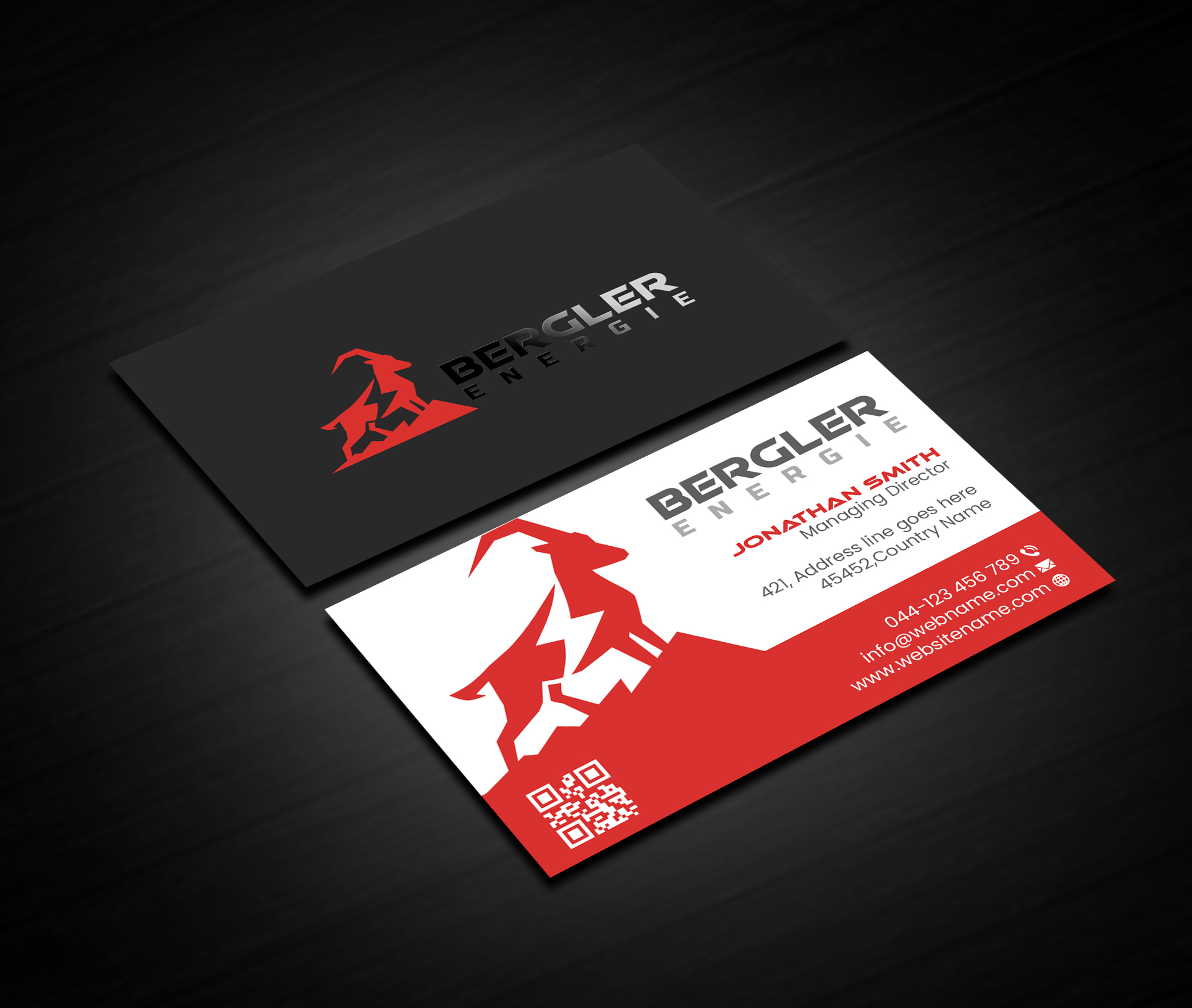 Business Card Design by Creations Box 2015 for BerglerEnergie AG | Design #32525925