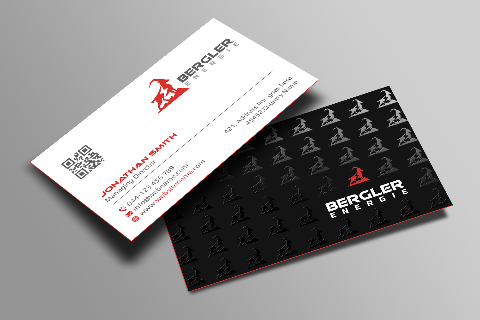 Business Card Design by Creations Box 2015 for BerglerEnergie AG | Design #32525927