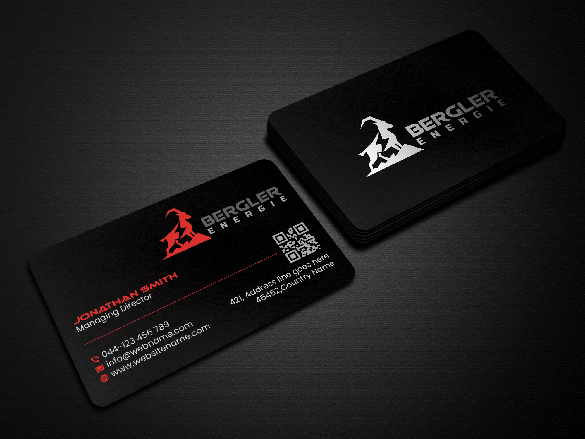 Business Card Design by Creations Box 2015 for BerglerEnergie AG | Design #32525929