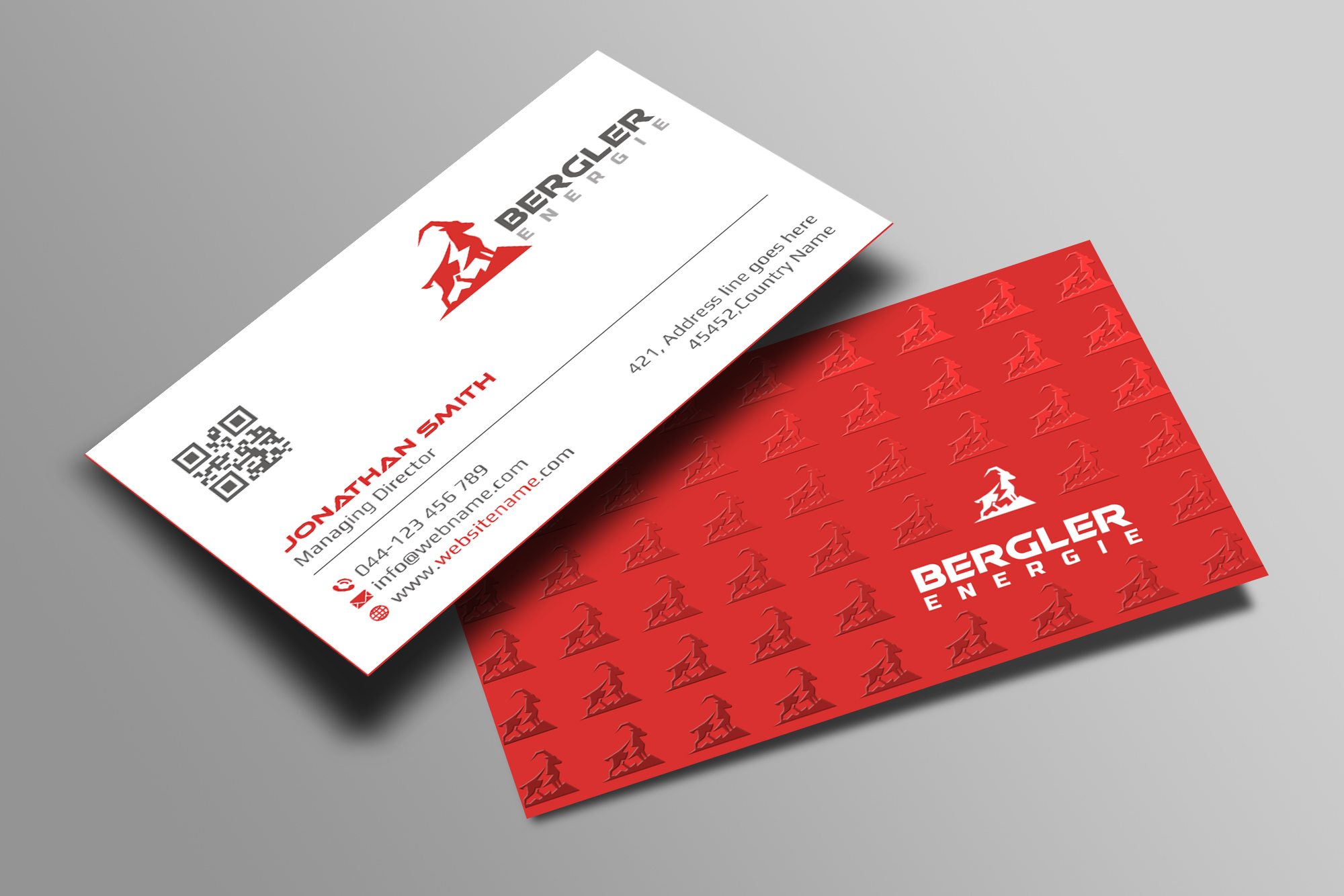 Business Card Design by Creations Box 2015 for BerglerEnergie AG | Design #32529935