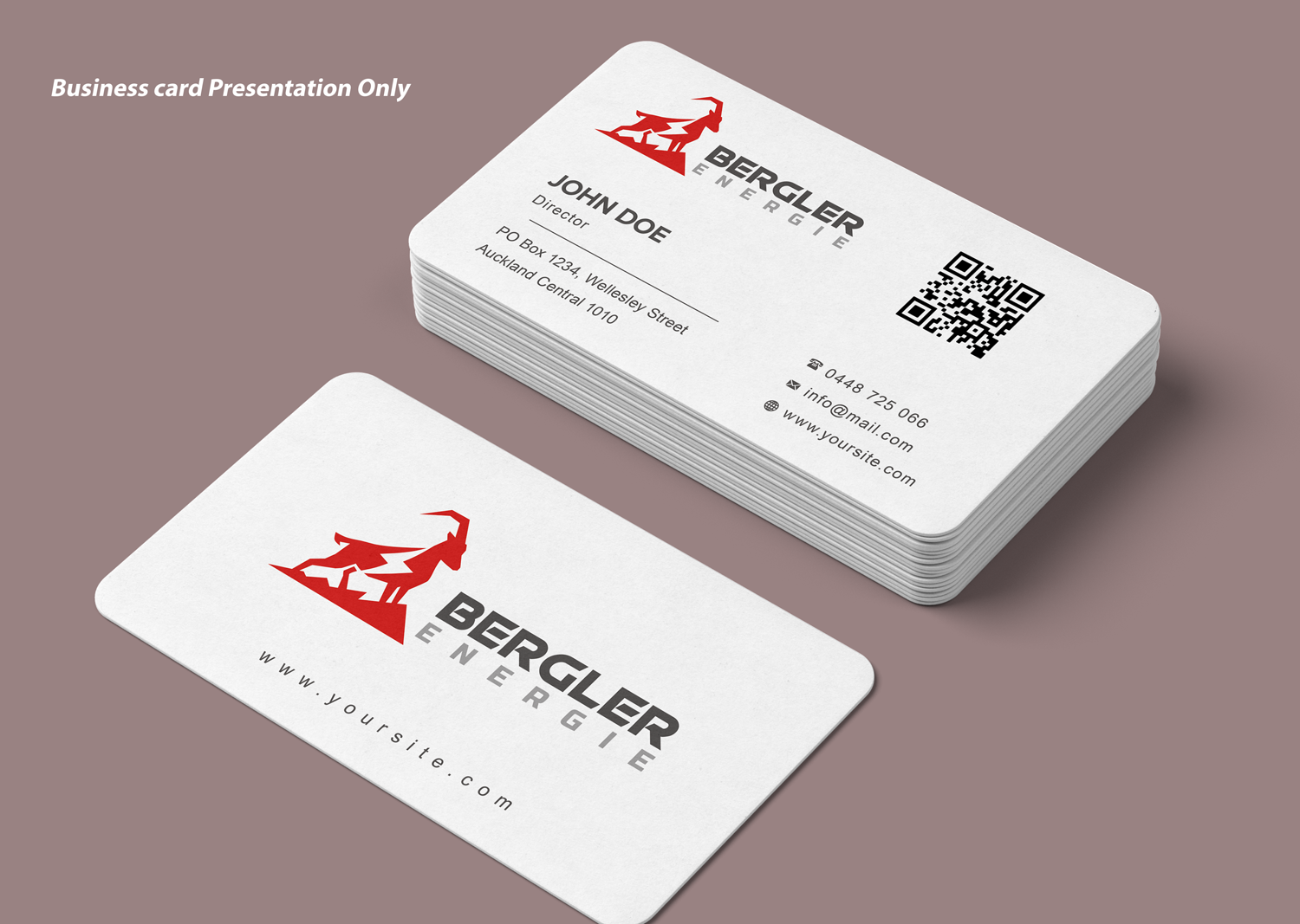 Diseño de Tarjeta de Presentación por H4R5Z para BerglerEnergie AG | Diseño #32519499