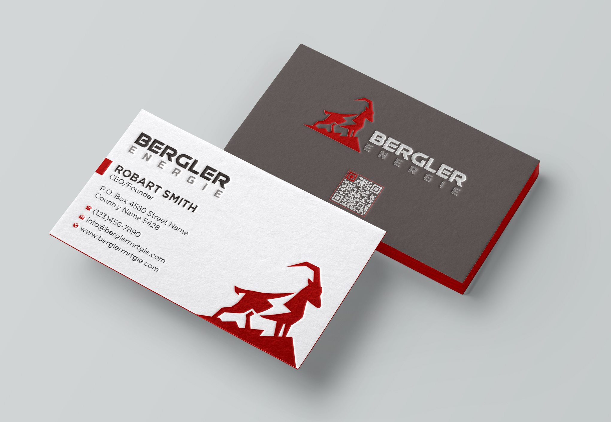Design de Carte de Visite par Uttom 2 pour BerglerEnergie AG | Design #32519464