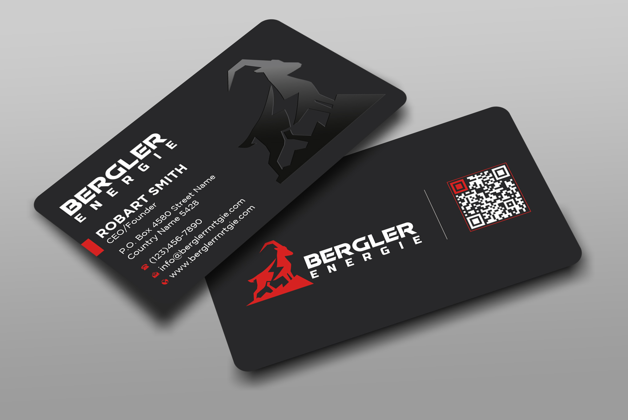 Visitenkarten-Design von Uttom 2 für BerglerEnergie AG | Design #32519515