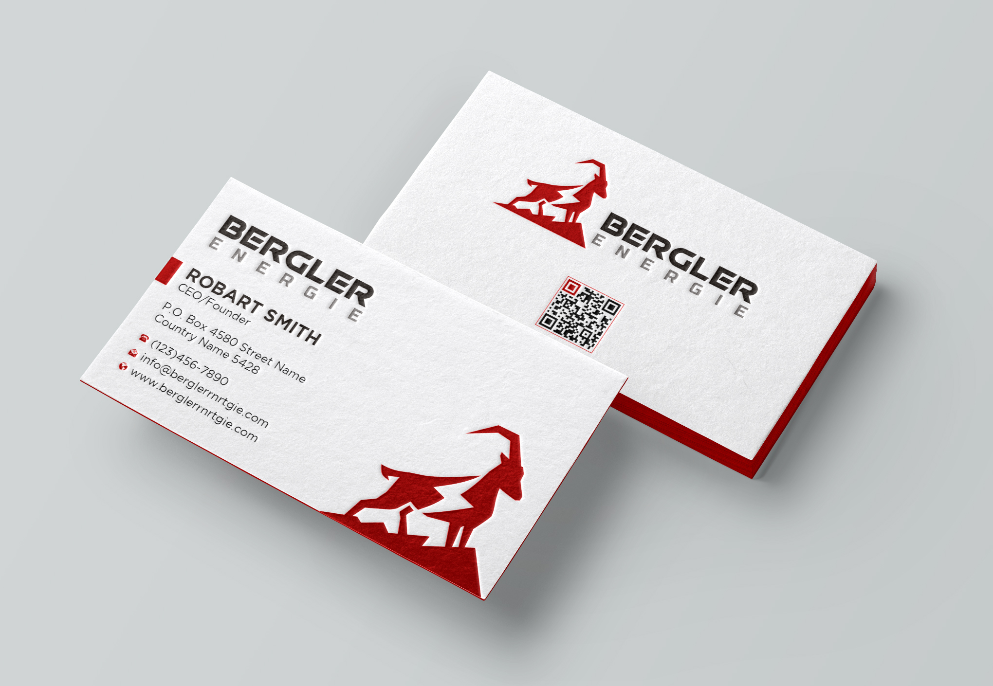 Design de Carte de Visite par Uttom 2 pour BerglerEnergie AG | Design #32526321