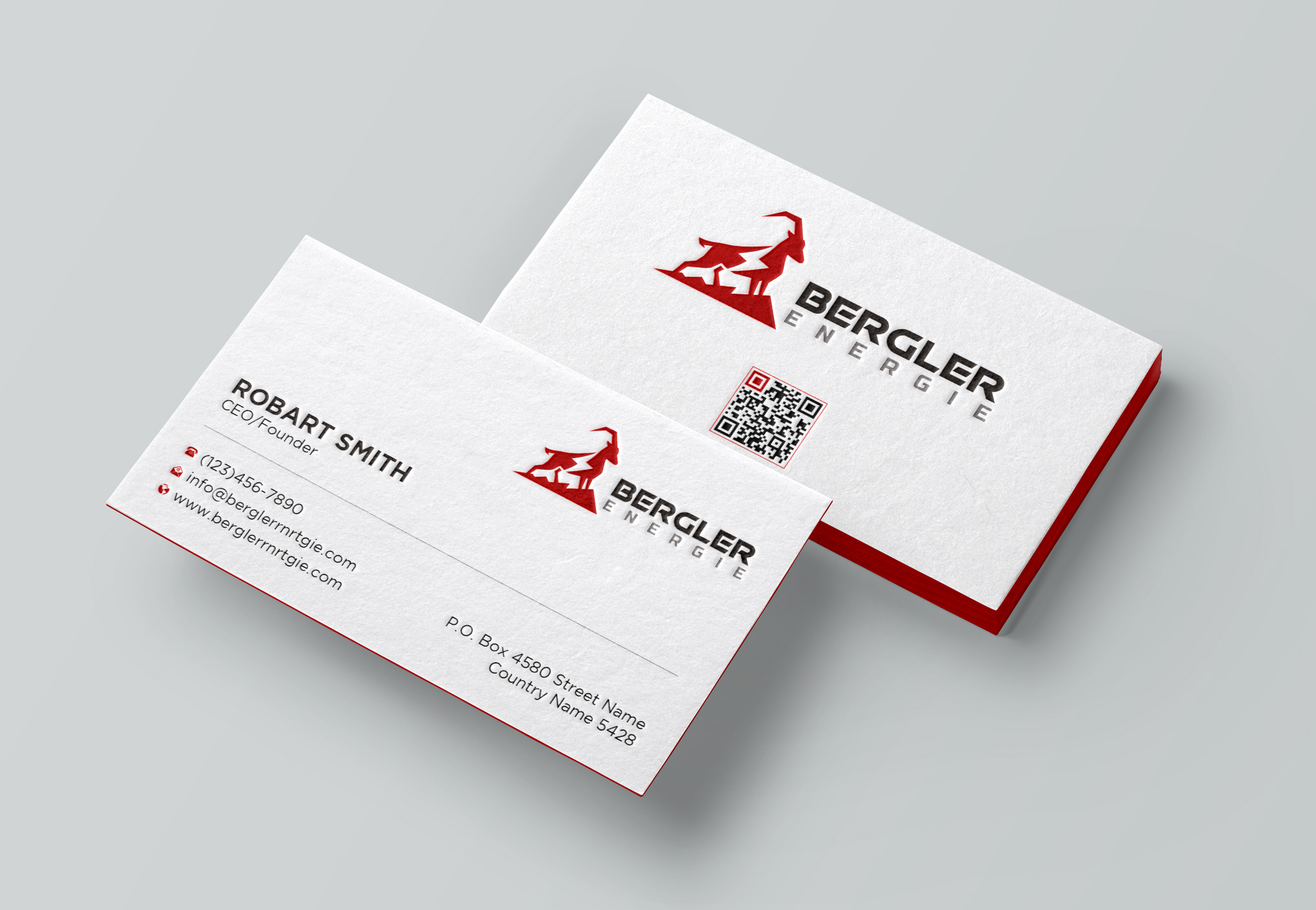 Diseño de Tarjeta de Presentación por Uttom 2 para BerglerEnergie AG | Diseño #32526323