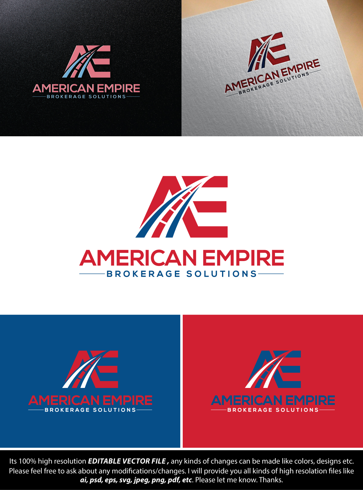 Logo Design by FireflyArt for american empire brokerage solutions  | Design #32568770