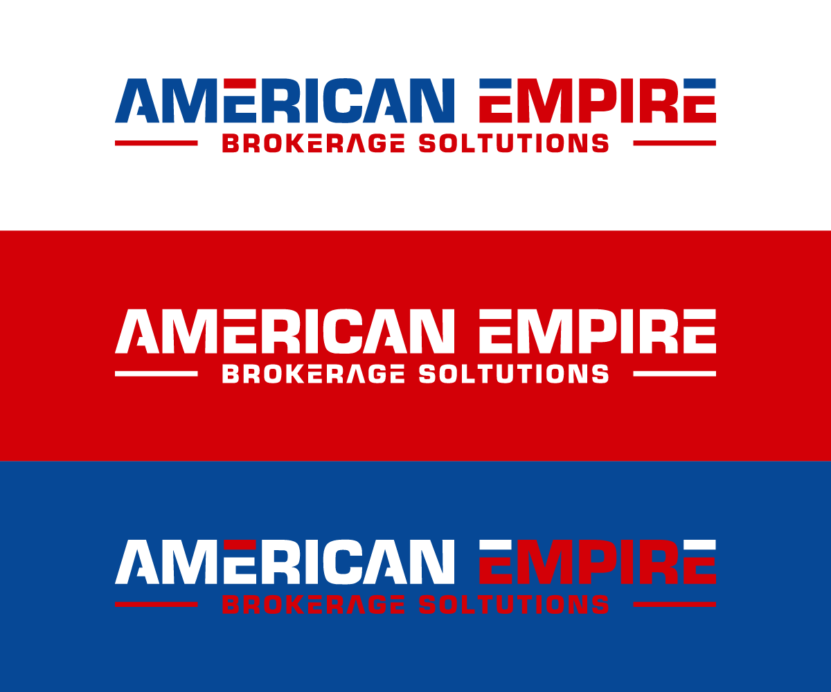 Logo Design by AlphabetZero.co.uk for american empire brokerage solutions  | Design #32590672