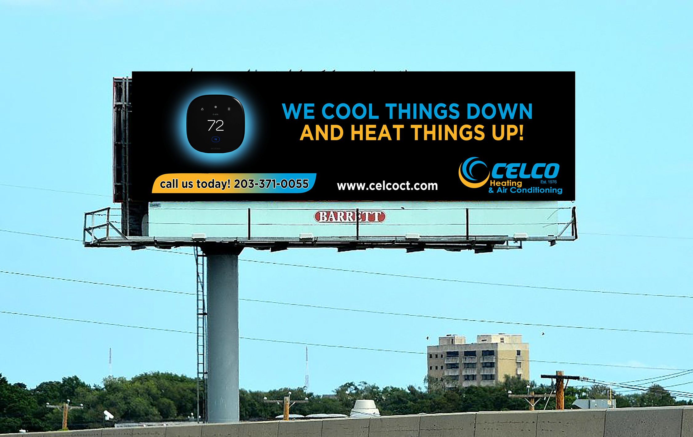 Billboard Design by JKIANN08 for Celco Heating and AC | Design #32544207