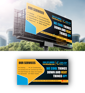 Billboard Design by Digi_Design555 for Celco Heating and AC | Design: #32550445