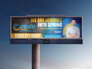 Billboard Design by Sun Creative for Celco Heating and AC | Design: #32535509