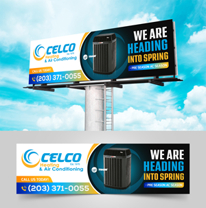 Billboard Design by Sam.Art for Celco Heating and AC | Design #32545141