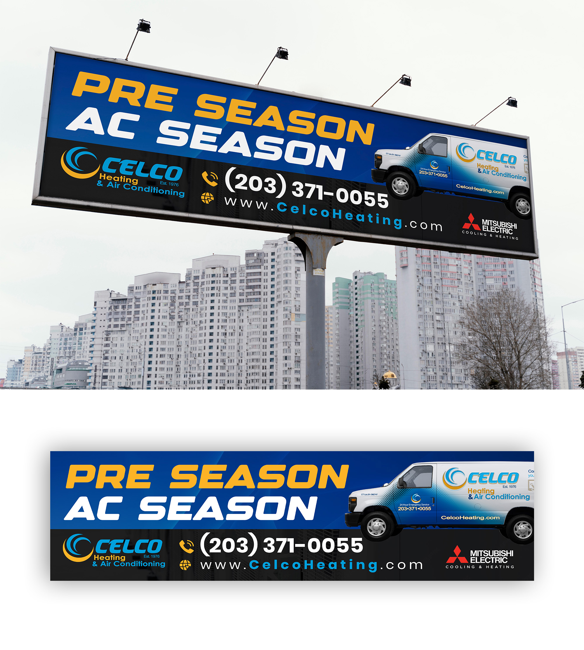 Billboard Design by debdesign for Celco Heating and AC | Design #32579075