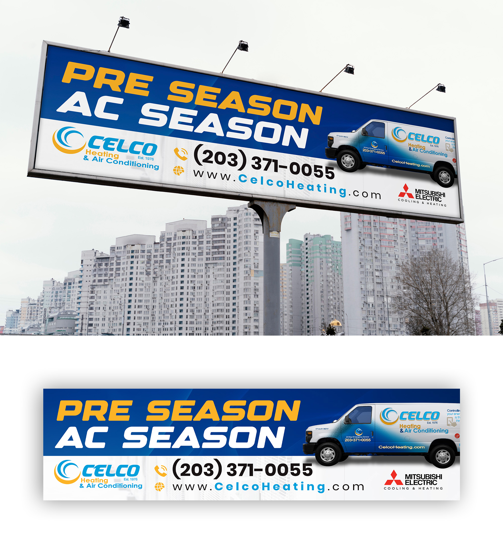 Billboard Design by debdesign for Celco Heating and AC | Design #32579076
