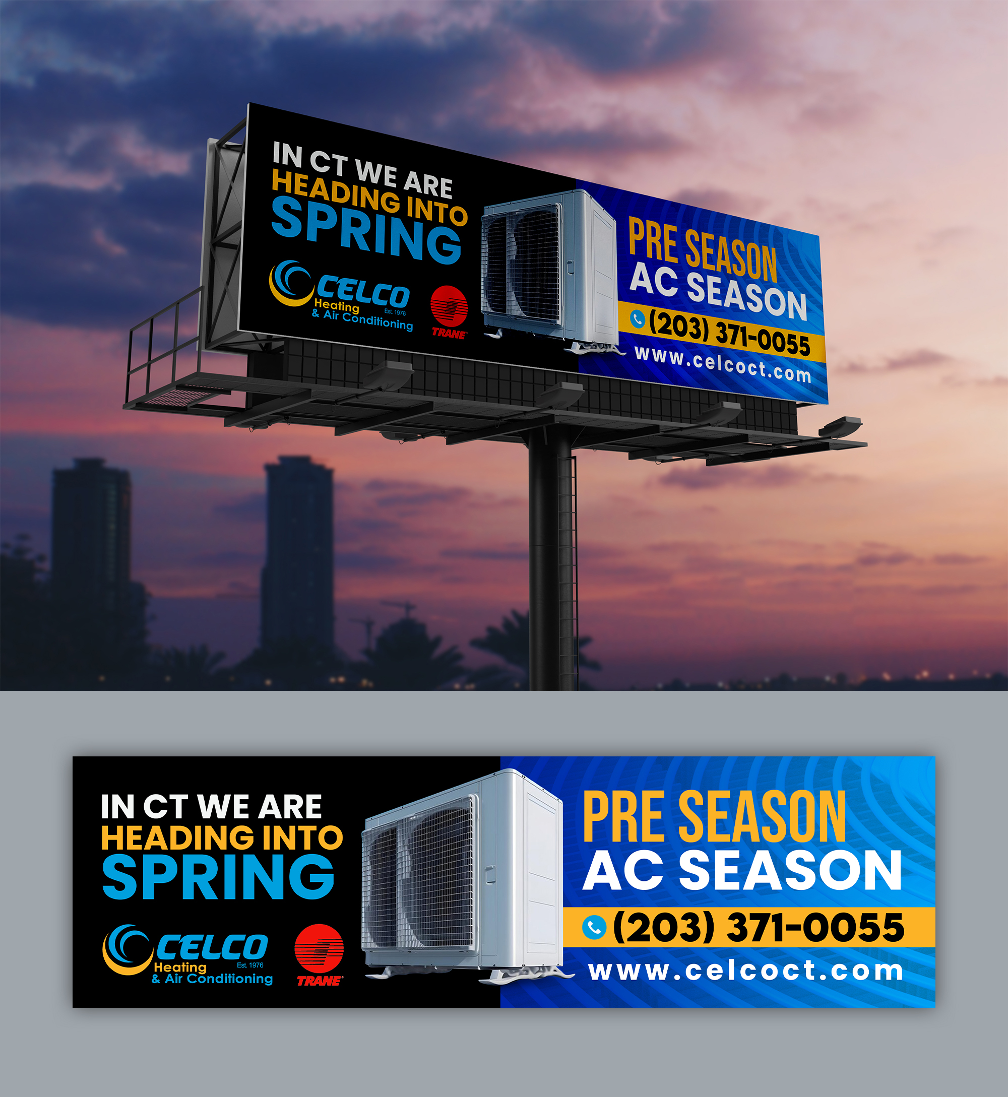 Billboard Design by debdesign for Celco Heating and AC | Design #32579105