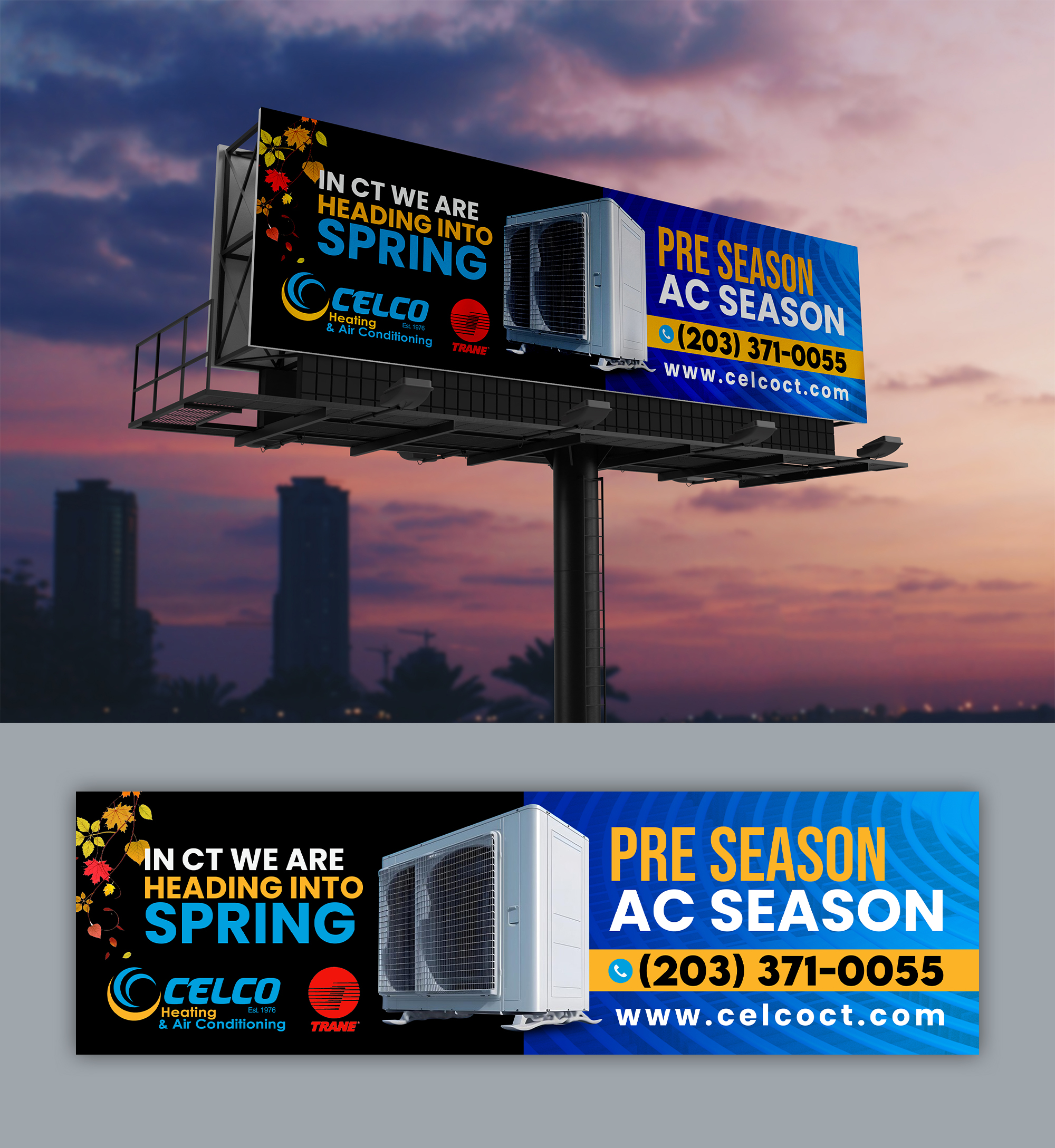 Billboard Design by debdesign for Celco Heating and AC | Design #32579106