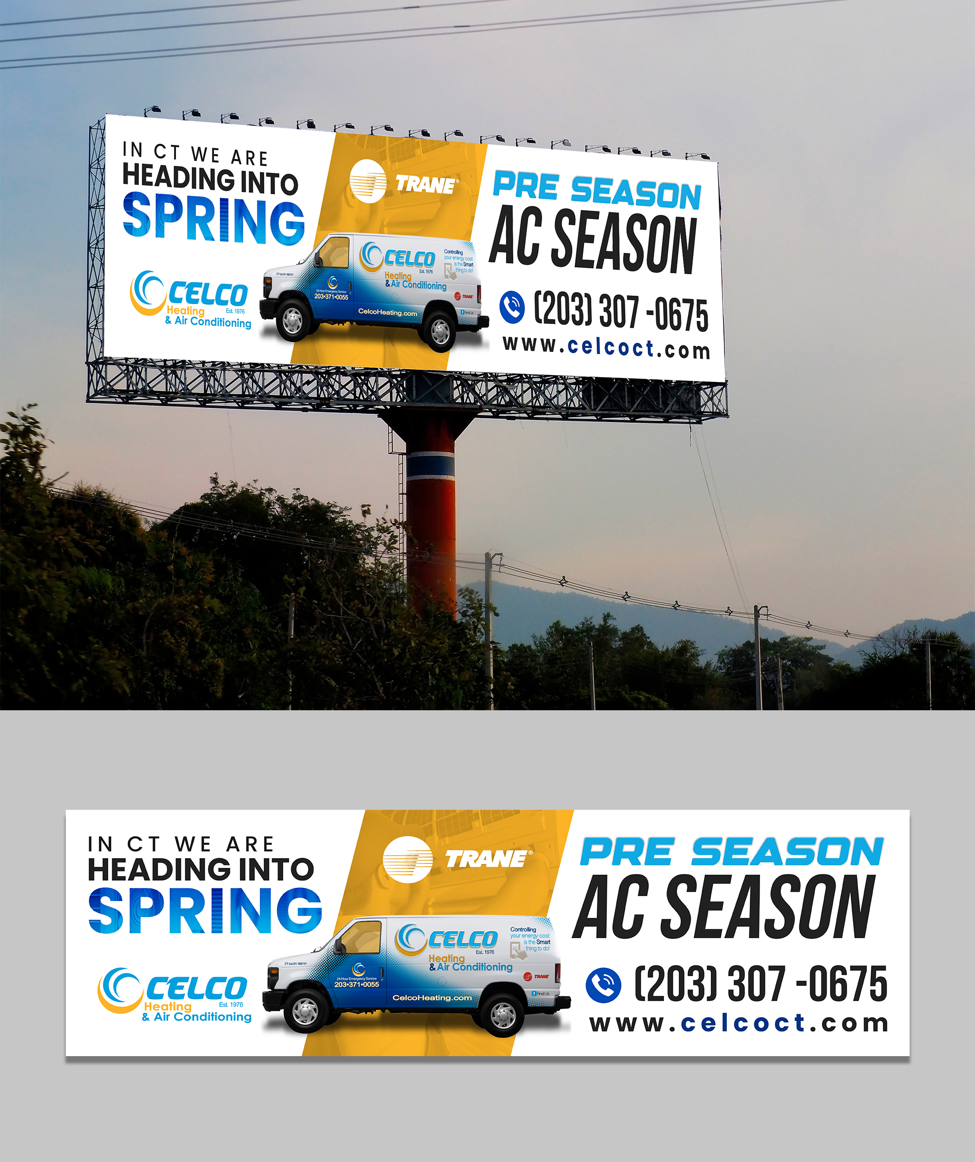 Billboard Design by debdesign for Celco Heating and AC | Design #32579132