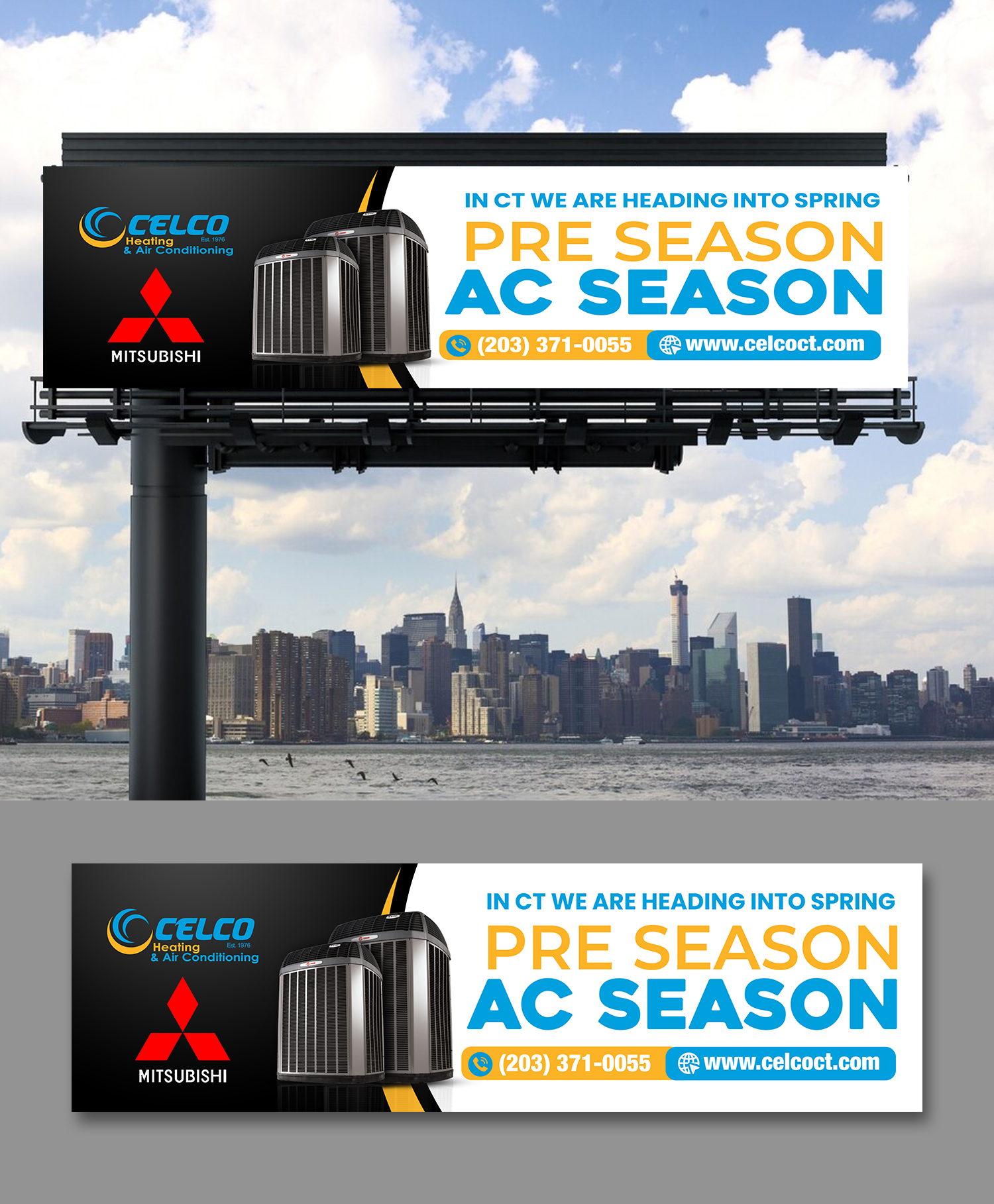 Billboard Design by debdesign for Celco Heating and AC | Design #32579184