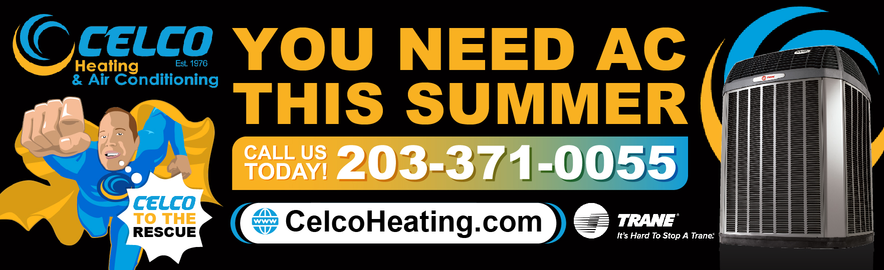 Billboard Design by Titan Solbiz for Celco Heating and AC | Design #32599660