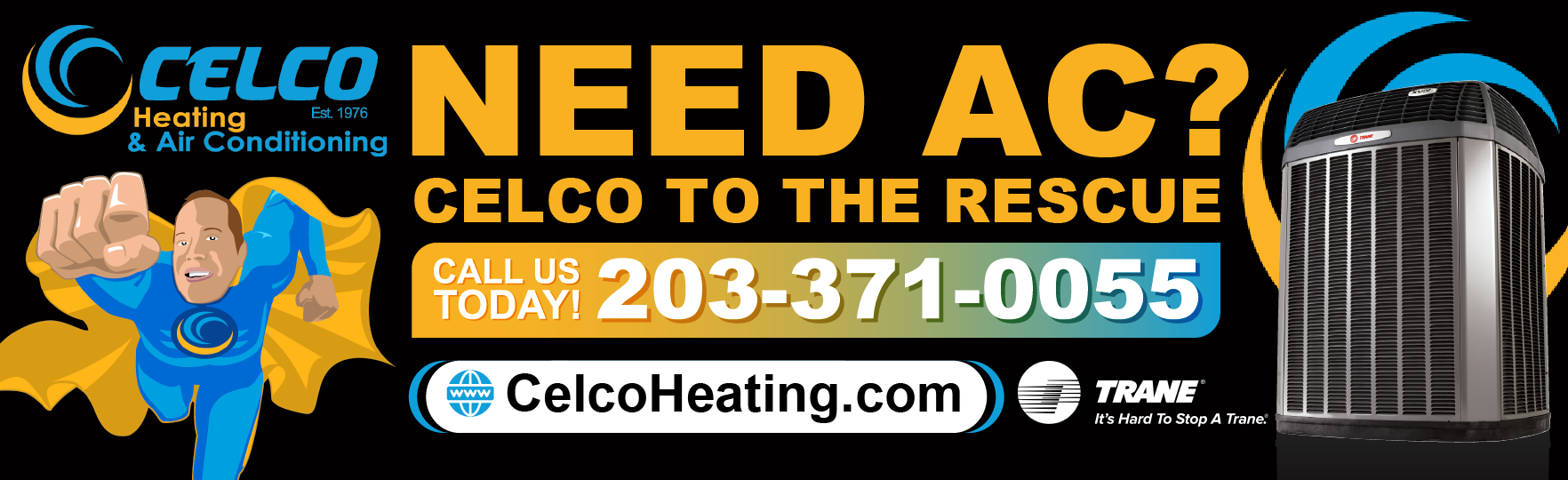 Billboard Design by Titan Solbiz for Celco Heating and AC | Design #32600772