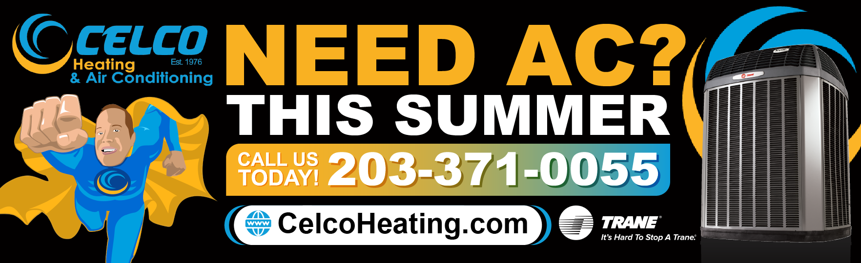 Billboard Design by Titan Solbiz for Celco Heating and AC | Design #32605552