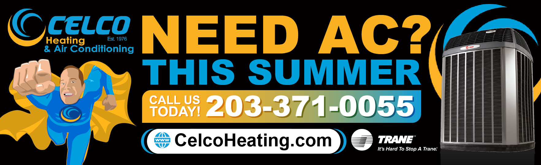 Billboard Design by Titan Solbiz for Celco Heating and AC | Design #32605553