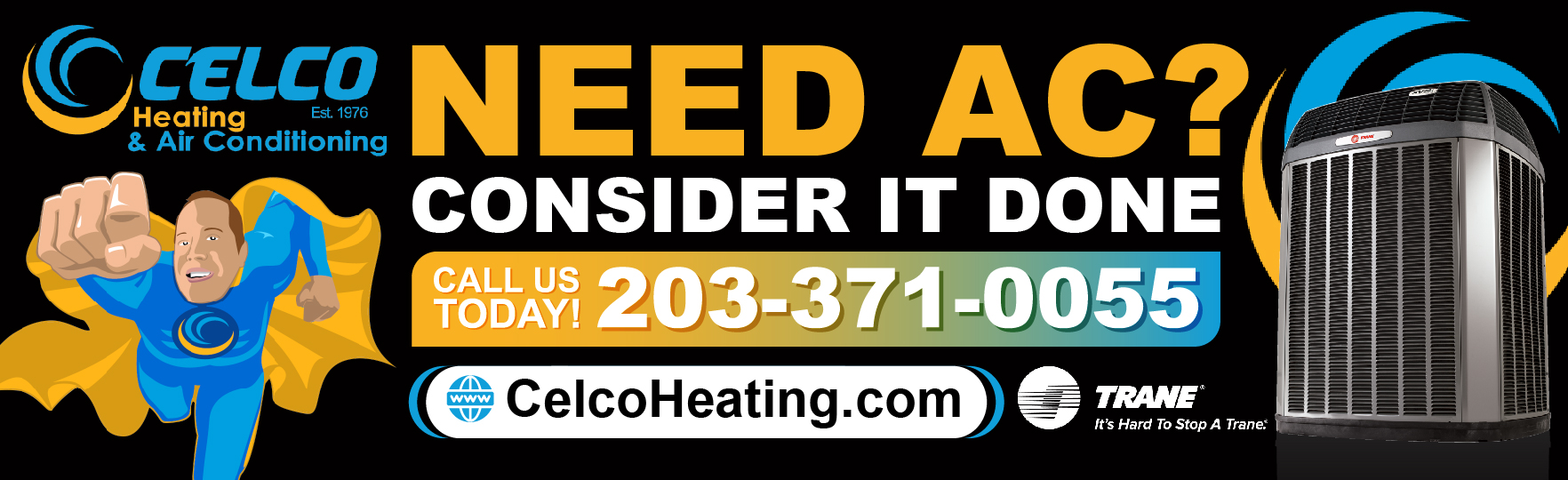 Billboard Design by Titan Solbiz for Celco Heating and AC | Design #32608044