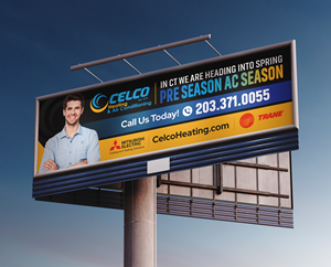 Billboard Design by Dzhafir for Celco Heating and AC | Design #32540948