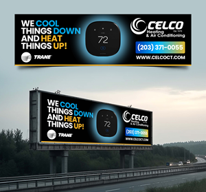 Billboard Design by Graphic Guy for Celco Heating and AC | Design #32545534
