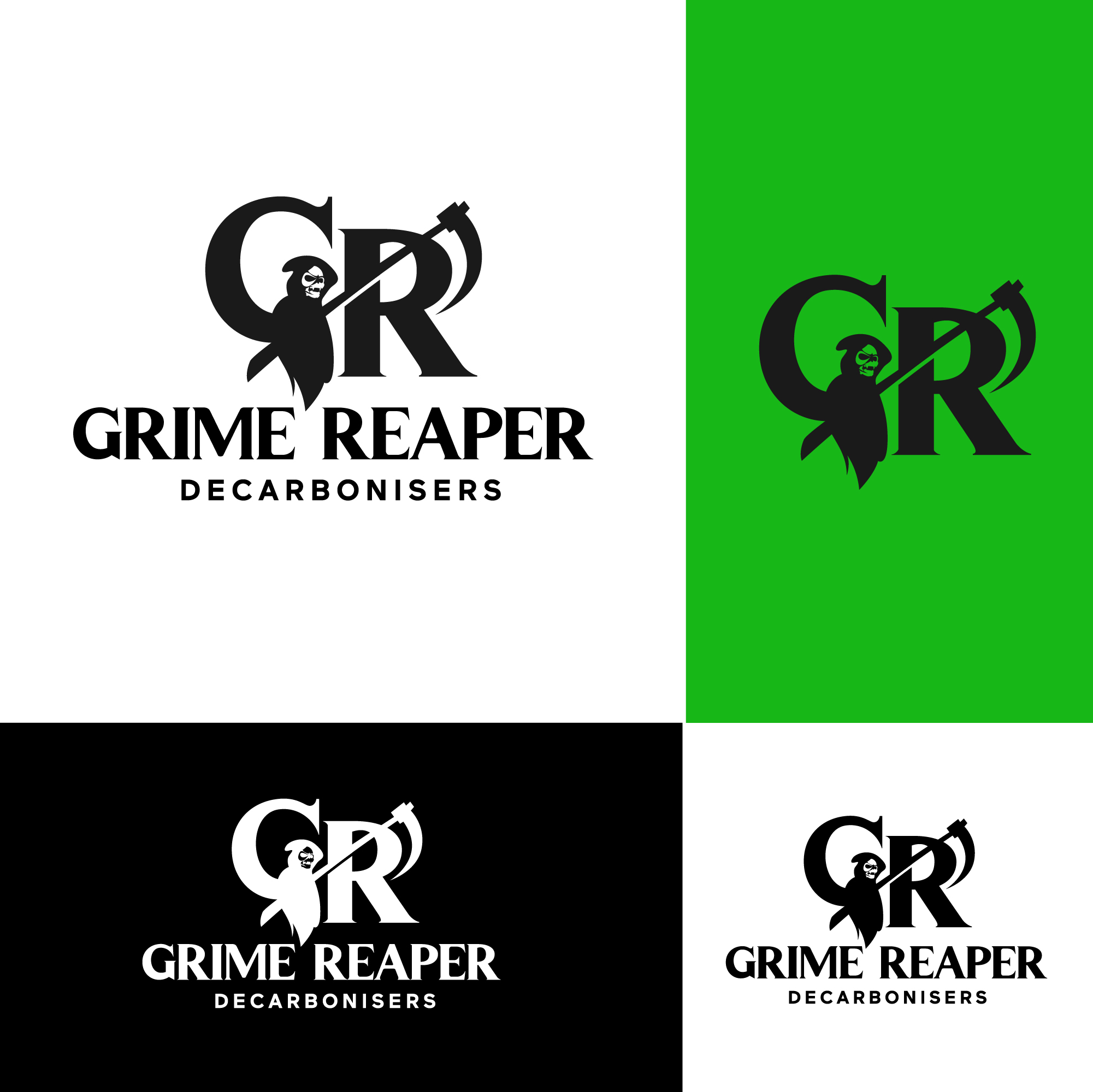 Logo-Design von Transformed Design Inc. für Grime Reaper Products Ltd | Design #32549078
