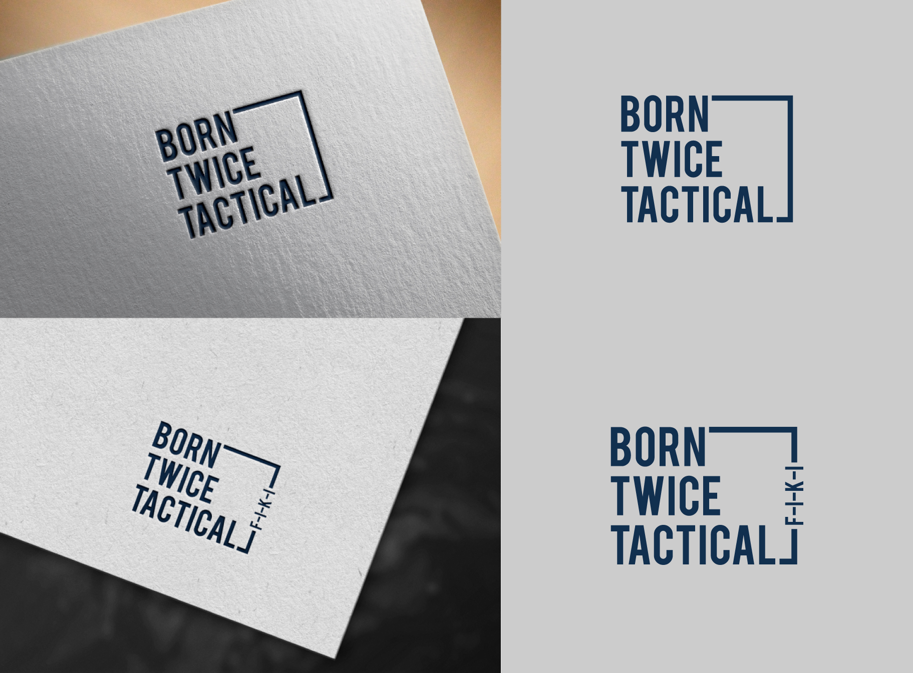Logo Design by Ahnaf Labib for Born Twice Tactical | Design #32536128