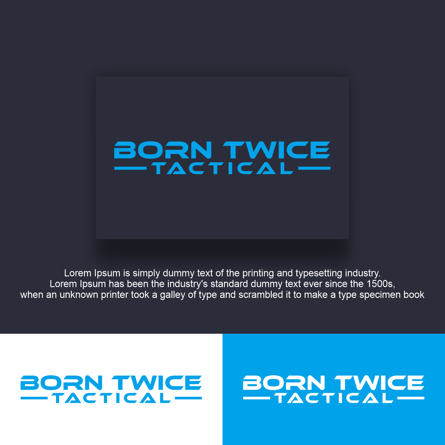 Logo Design by Eldmal for Born Twice Tactical | Design #32543610