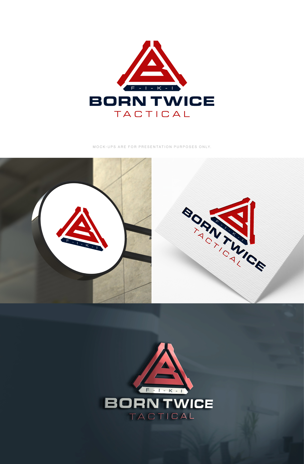 Logo Design by The Lion Studios for Born Twice Tactical | Design #32537668