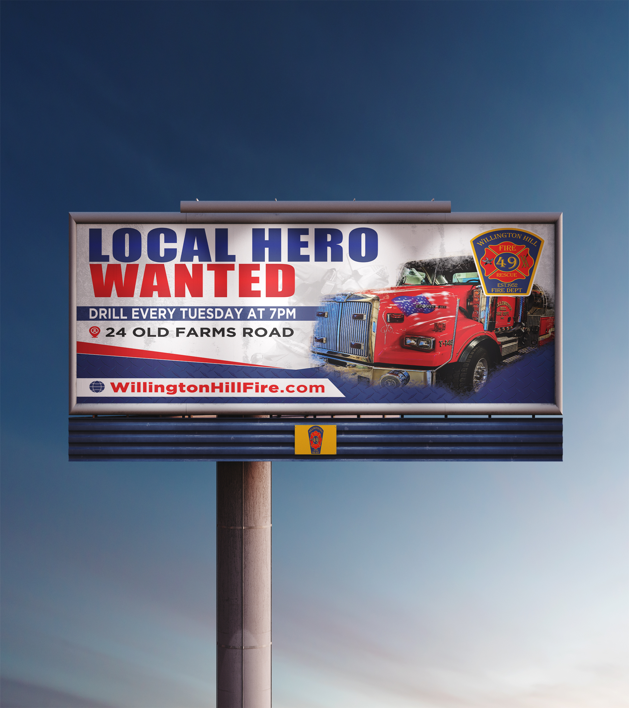 Design Graphique par Sun Creative pour WILLINGTON HILL FIRE DEPARTMENT | Design #32573736