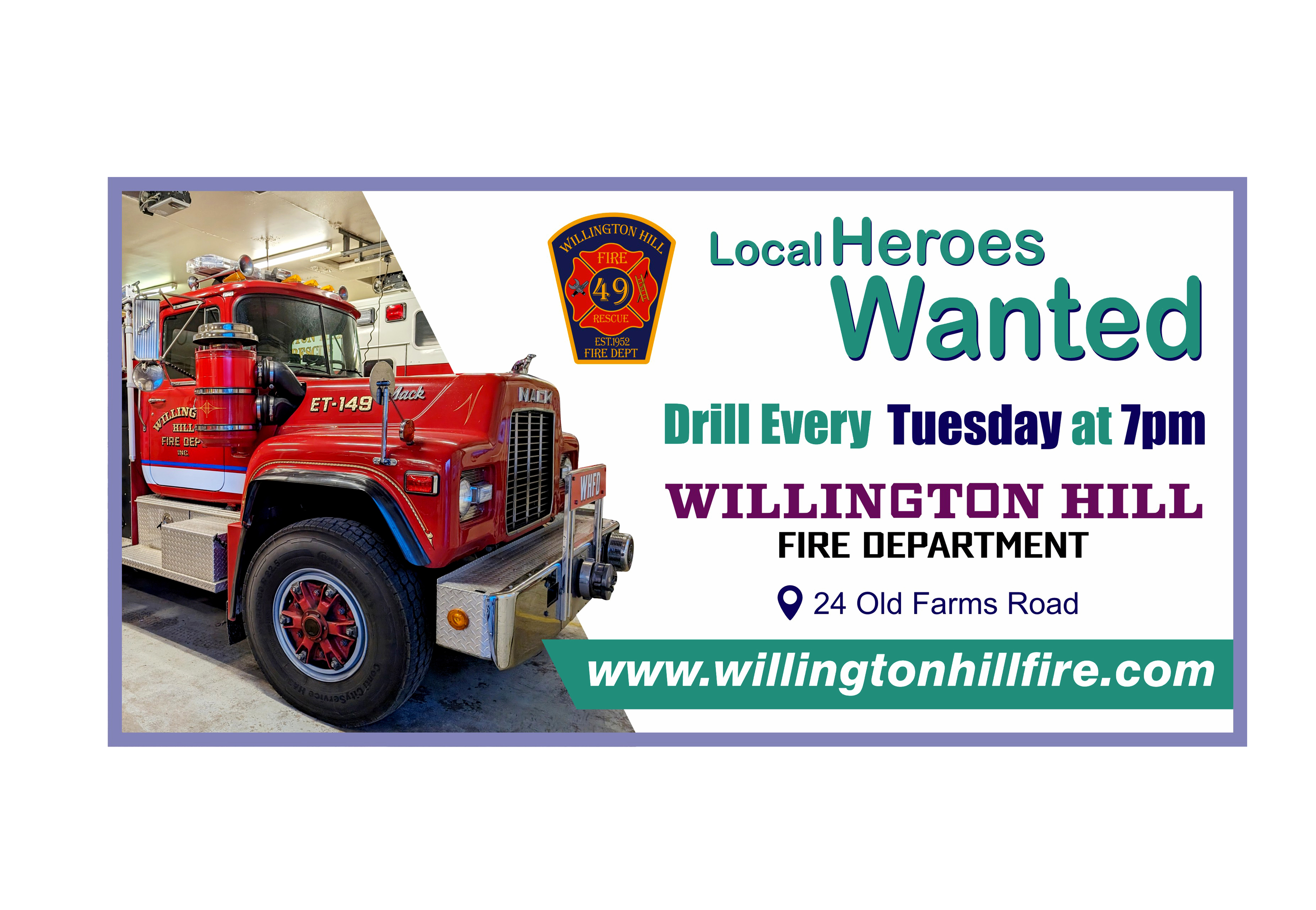 Graphic Design by Grahpica for WILLINGTON HILL FIRE DEPARTMENT | Design #32560966