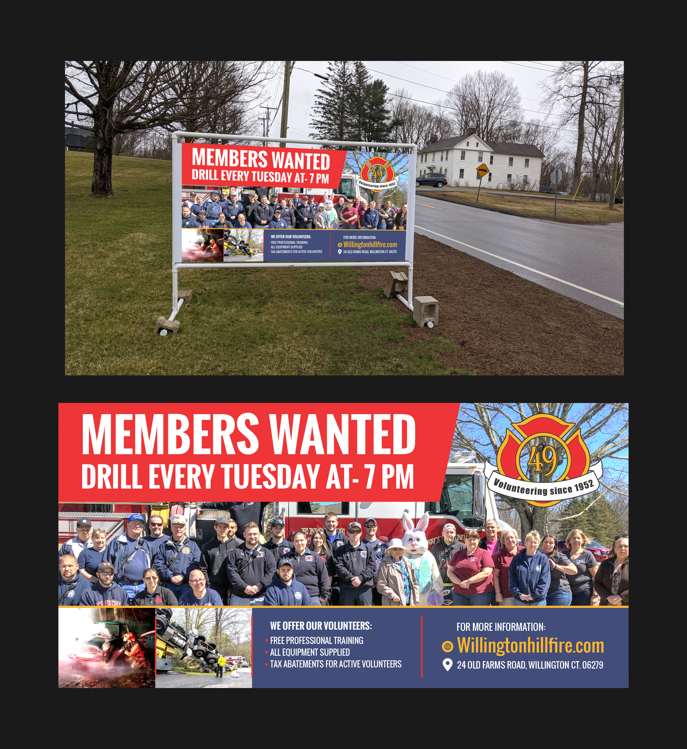 Graphic Design by Yash4 for WILLINGTON HILL FIRE DEPARTMENT | Design #32579725
