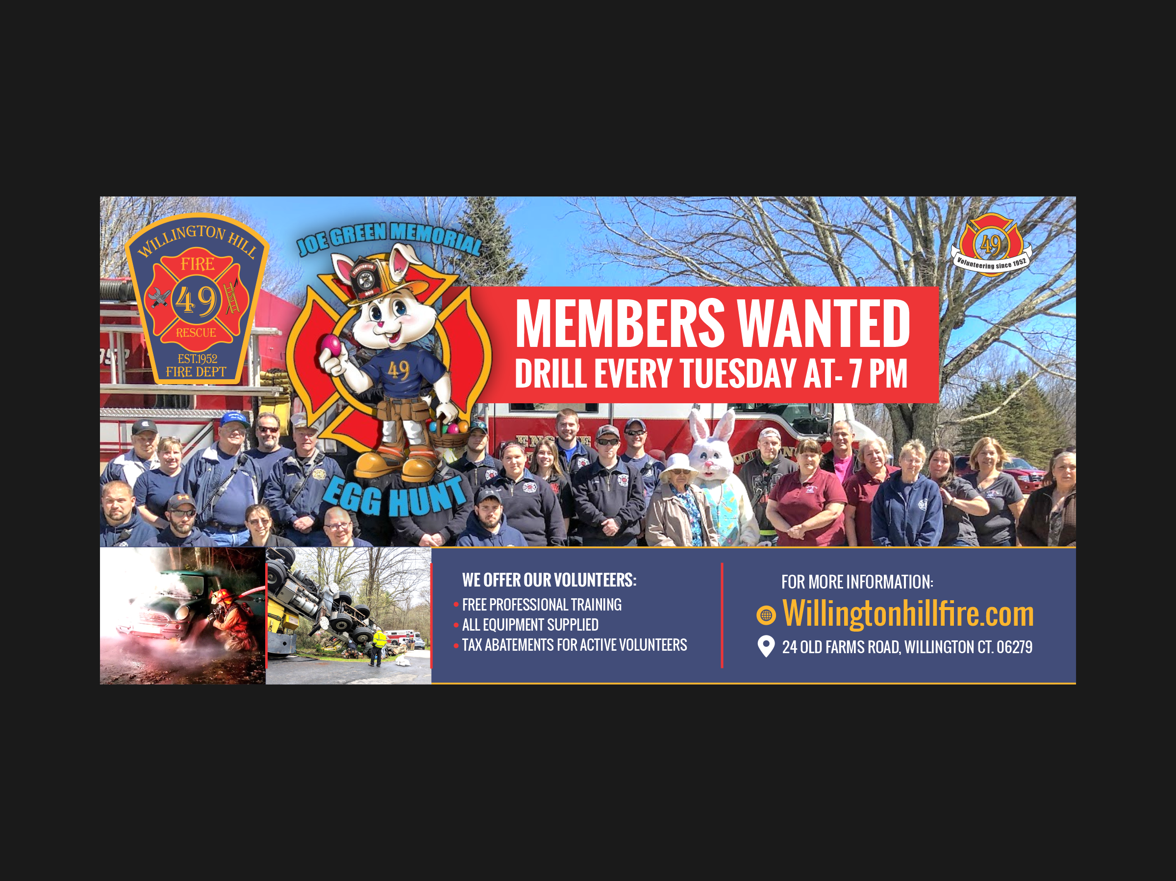 Graphic Design by Yash4 for WILLINGTON HILL FIRE DEPARTMENT | Design #32580122