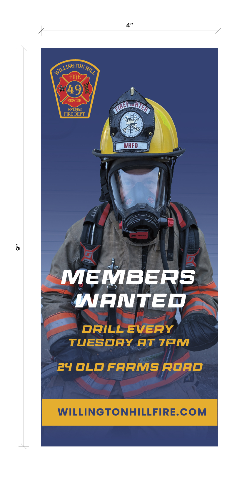 Graphic Design by Marshel Tucunan for WILLINGTON HILL FIRE DEPARTMENT | Design #32534817