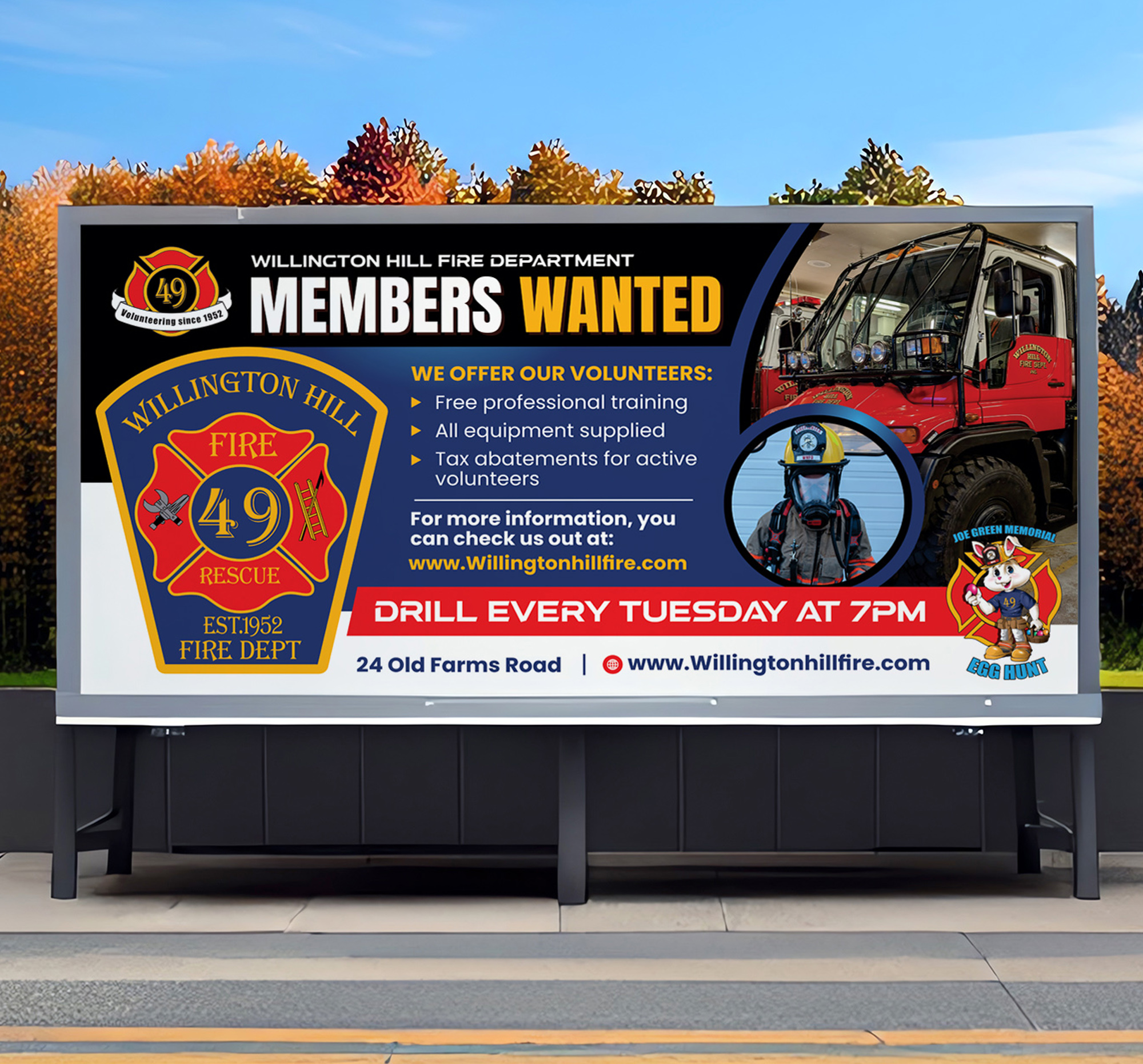 Grafik-Design von Dzhafir für WILLINGTON HILL FIRE DEPARTMENT | Design #32540018