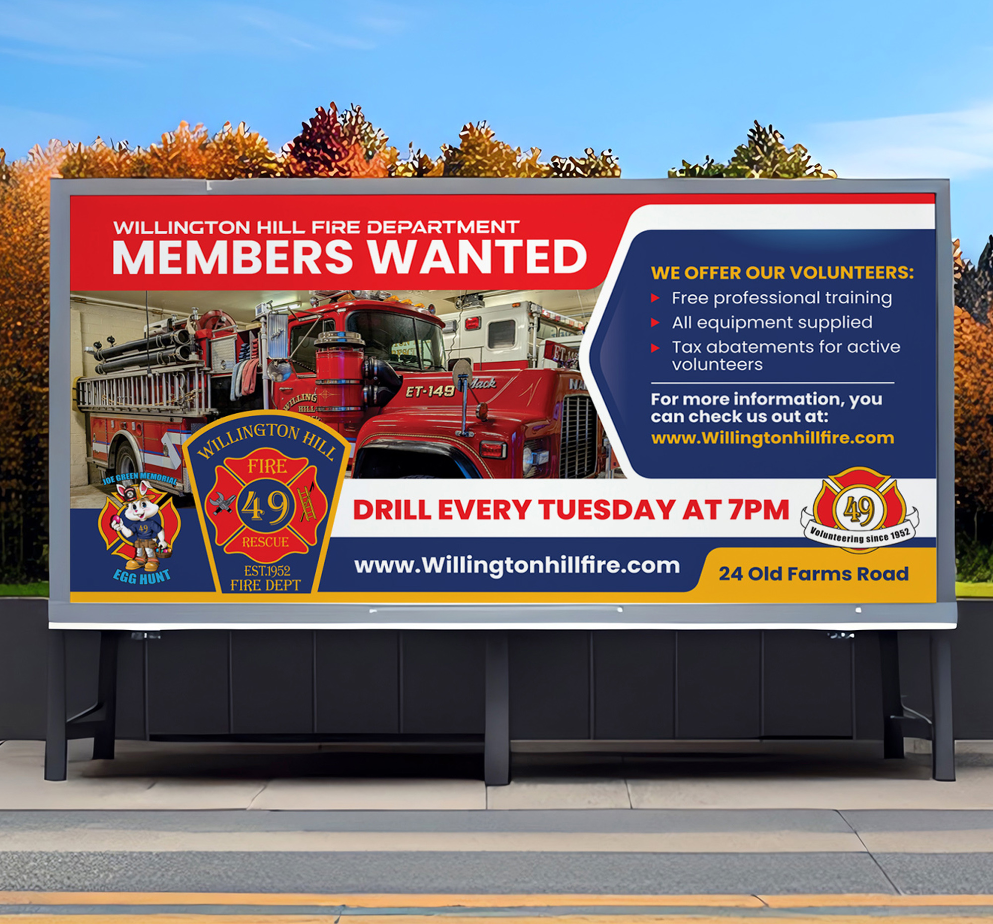 Graphic Design by Dzhafir for WILLINGTON HILL FIRE DEPARTMENT | Design #32540019