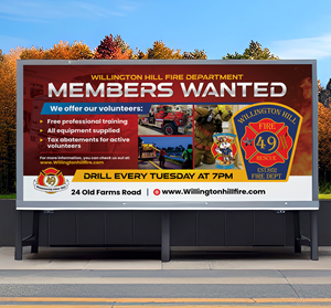 Graphic Design by Dzhafir for WILLINGTON HILL FIRE DEPARTMENT | Design: #32540020