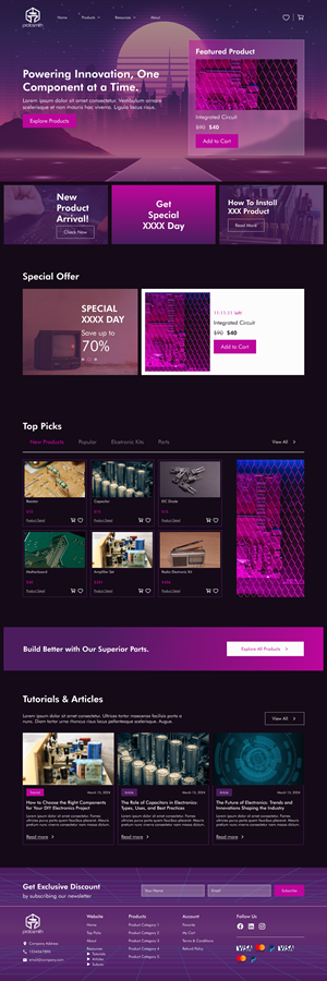 Web Design by Taufik H for this project | Design #32564433
