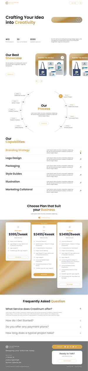 Web-Design von Taufik H für ONEELEVEN | Design: #32591911