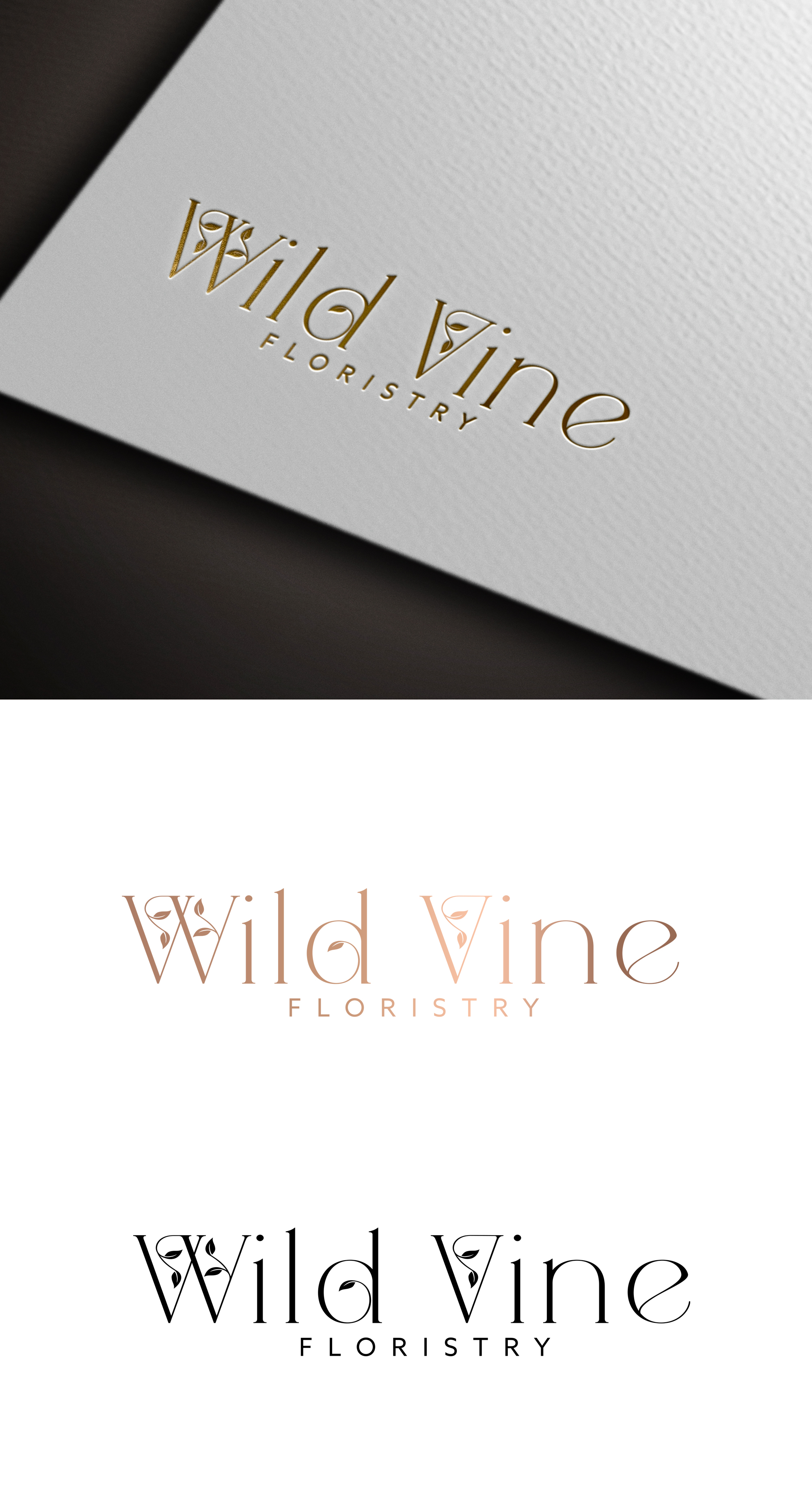 Logo Design by Jelena B for Wild Vine Floristry | Design #32554665