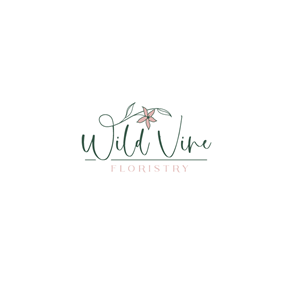 Logo Design by Twig Creation for Wild Vine Floristry | Design: #32650287