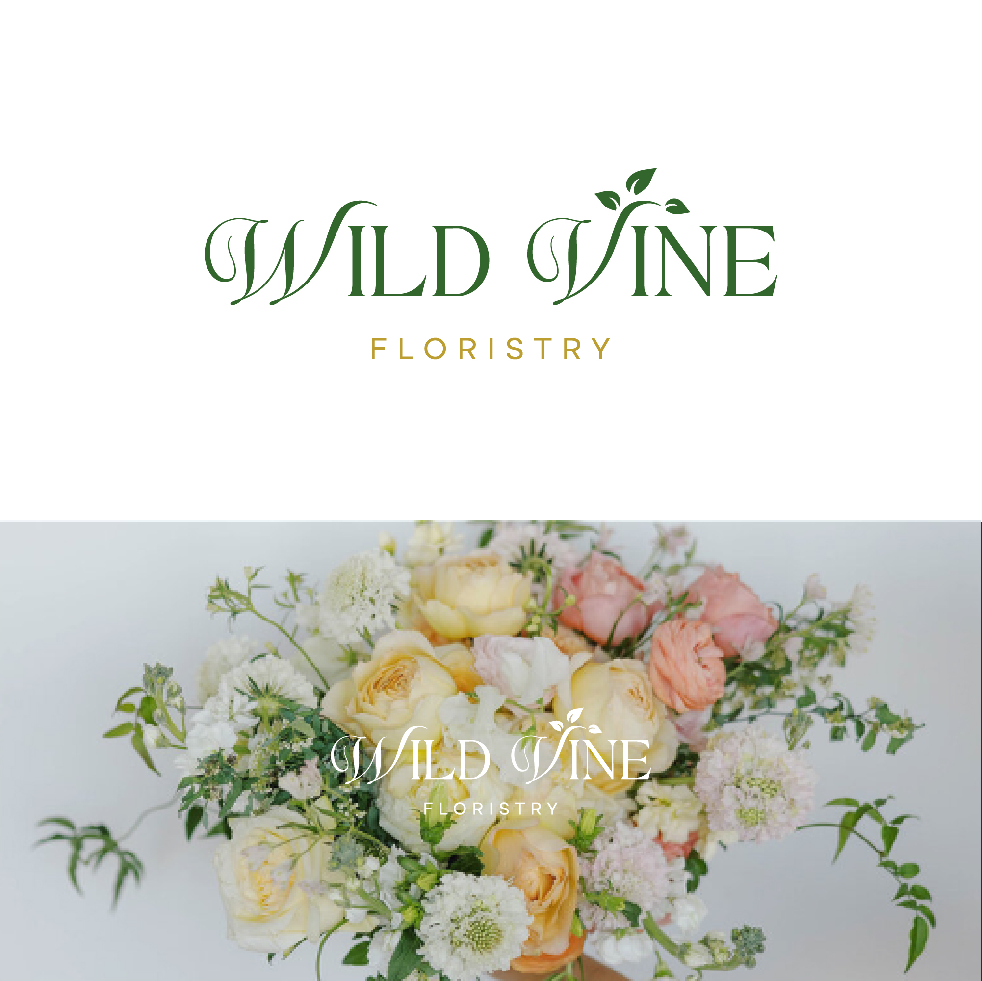 Logo Design by Peroni for Wild Vine Floristry | Design #32594456