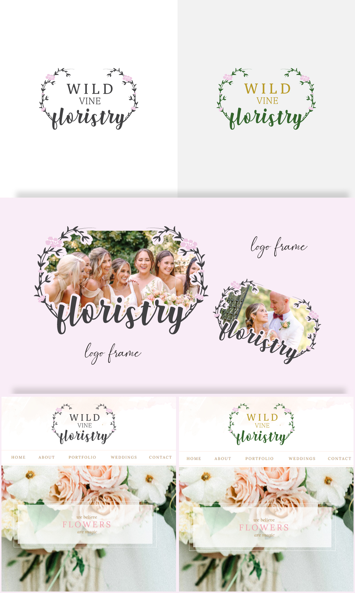 Diseño de Logo por mehedi6566 para Wild Vine Floristry | Diseño #32548525