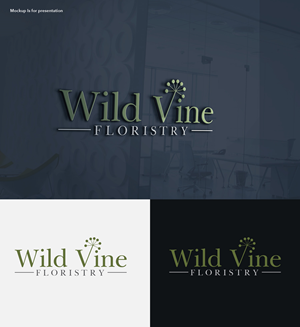 Logo Design by M Art & Design for Wild Vine Floristry | Design: #32551927