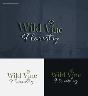 Logo Design by M Art & Design for Wild Vine Floristry | Design: #32552071