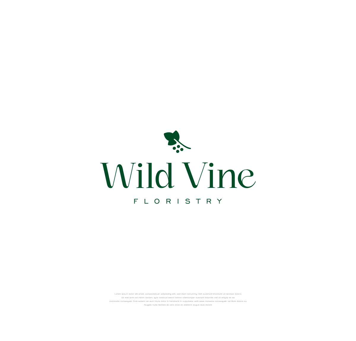 Logo Design by apik. for Wild Vine Floristry | Design #32551617