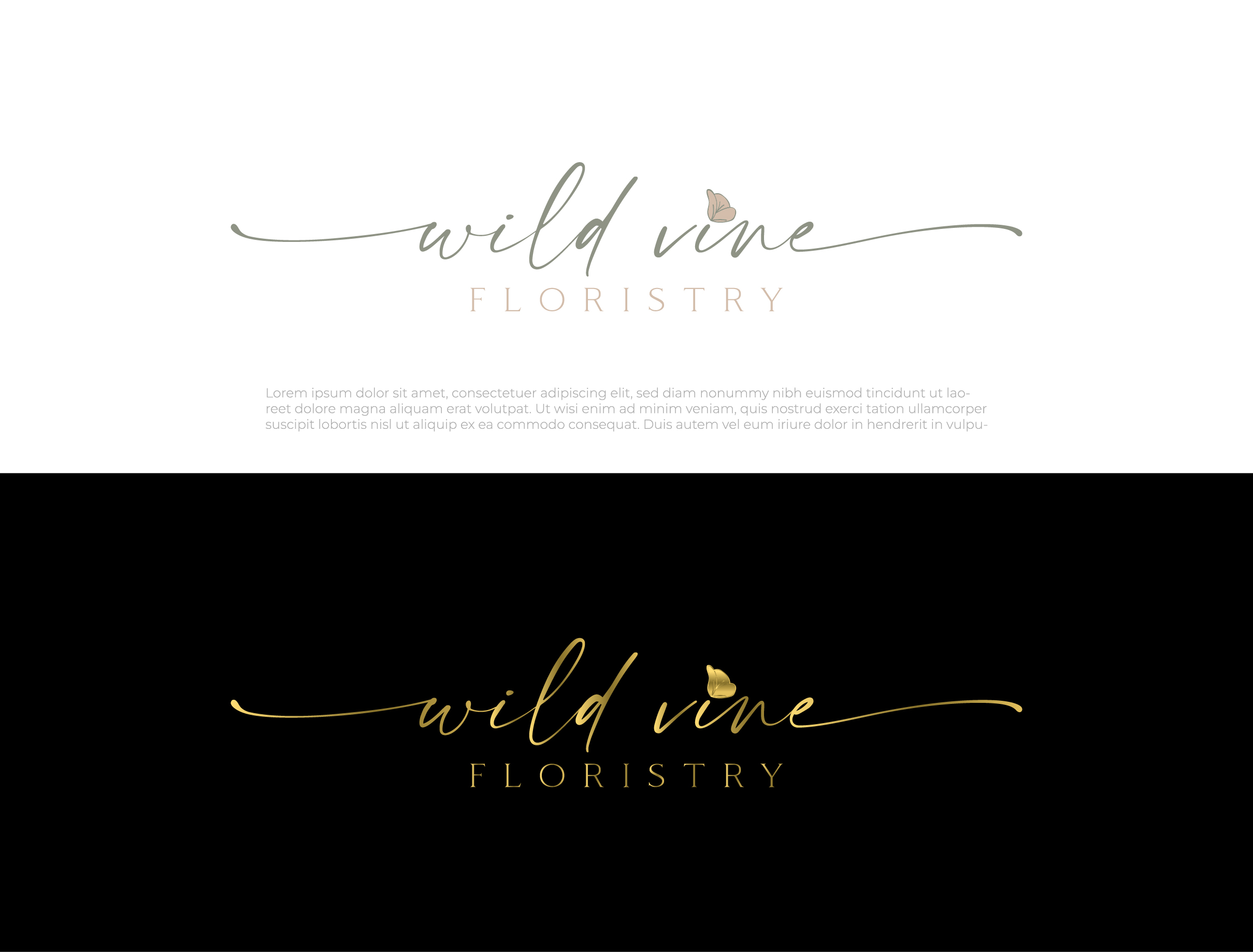 Logo Design by Creative Poli for Wild Vine Floristry | Design #32596533
